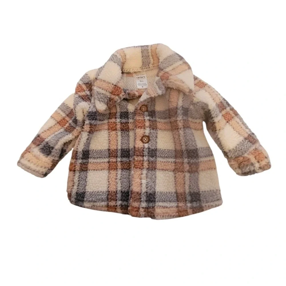 Baby Sherpa Jacket By Carters Unisex‎ 3M